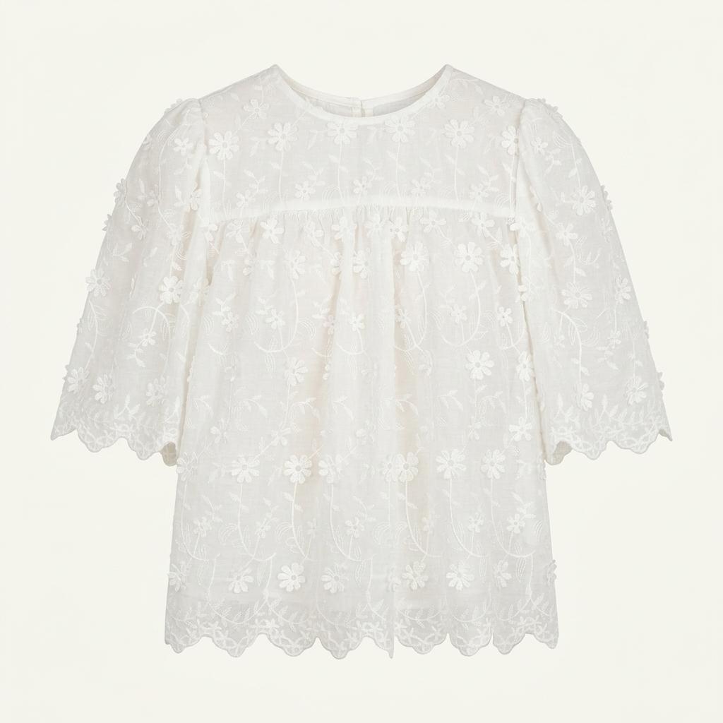 더페니 race half blouse 1