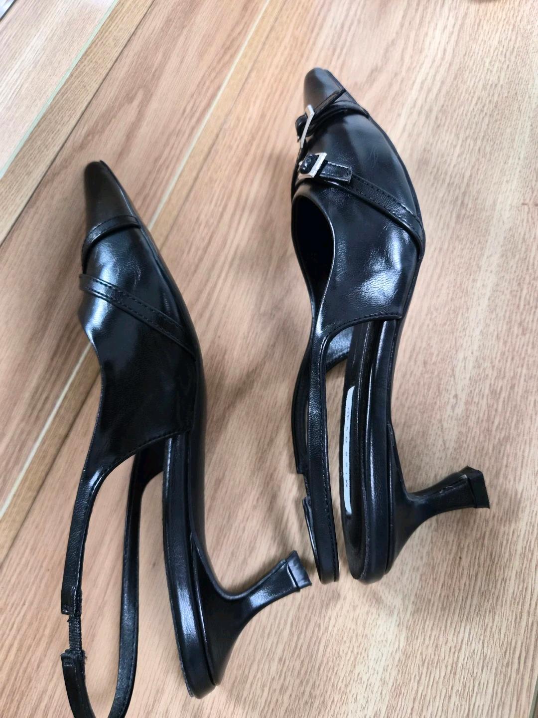 미스고 블랙 스트랩 힐 240 4