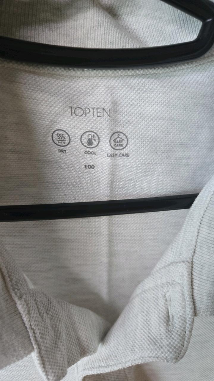 탑텐 남성 반팔 카라 티셔츠 베이지 7