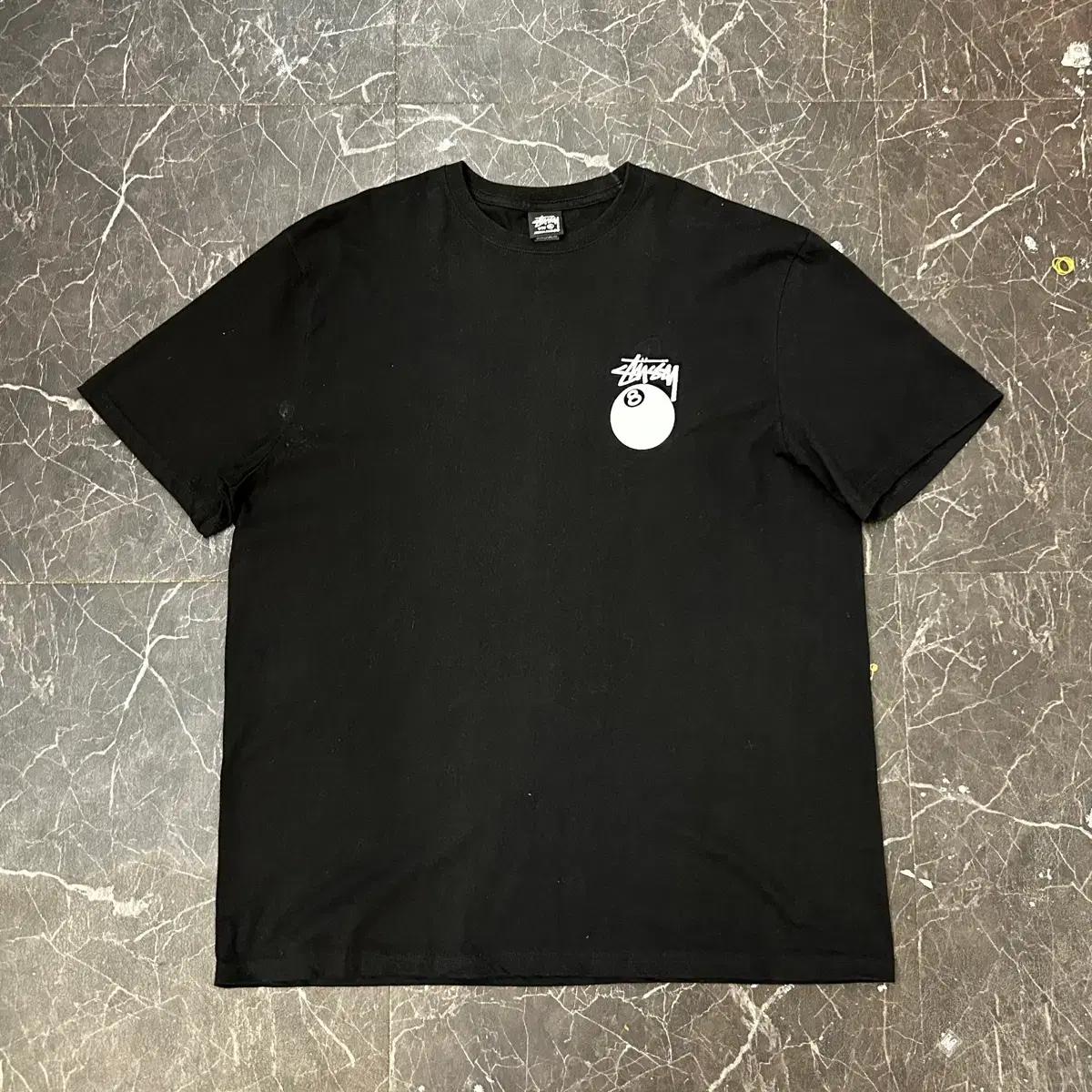 XL 스투시 블랙 8볼 반팔티 4