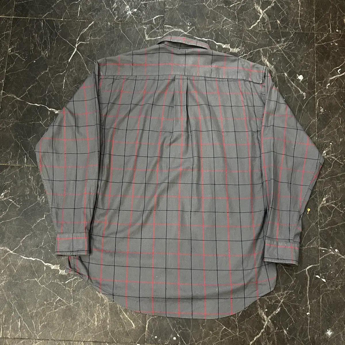 XL 버버리 그레이 체크 셔츠 4