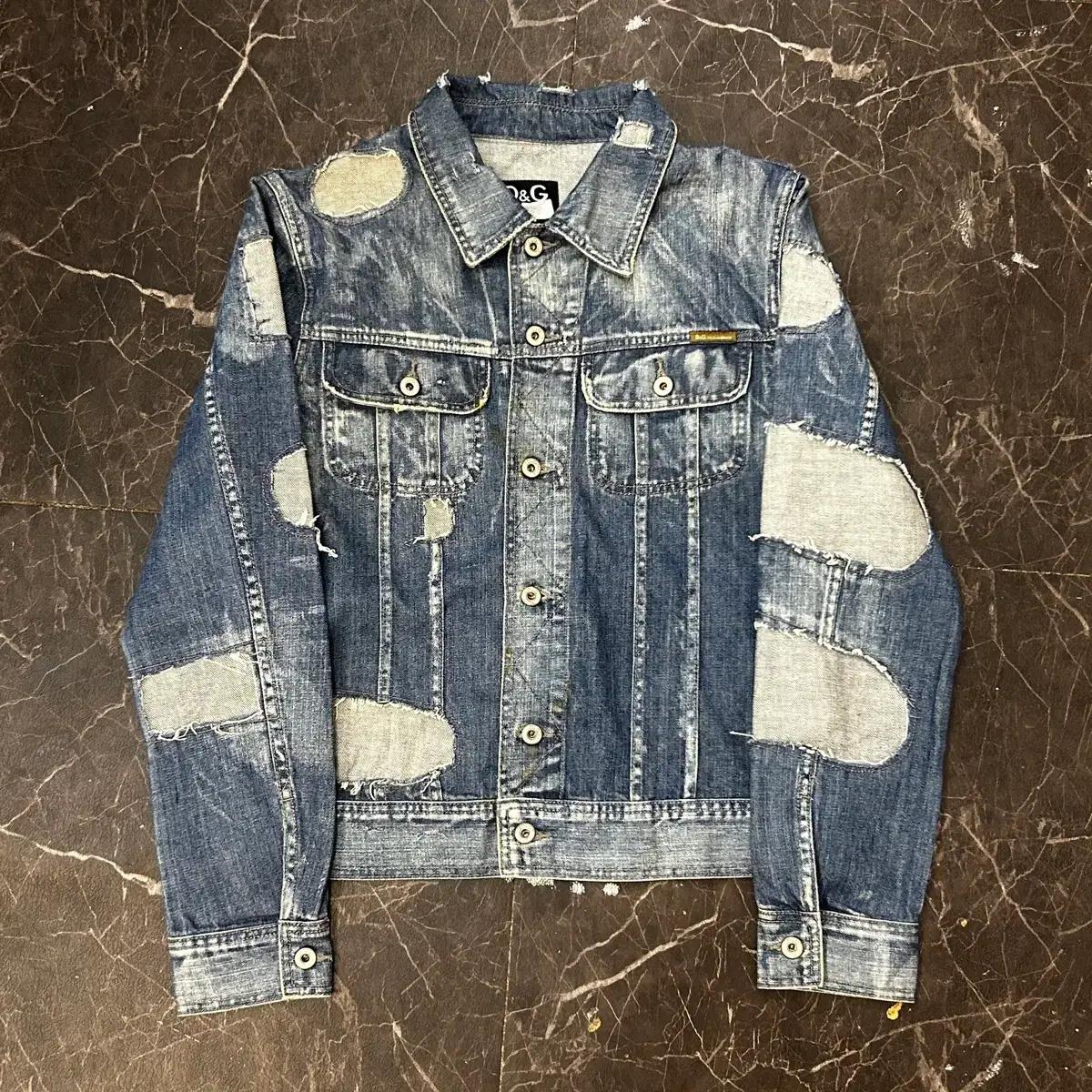 L D&G 투포켓 청 데님 자켓 3