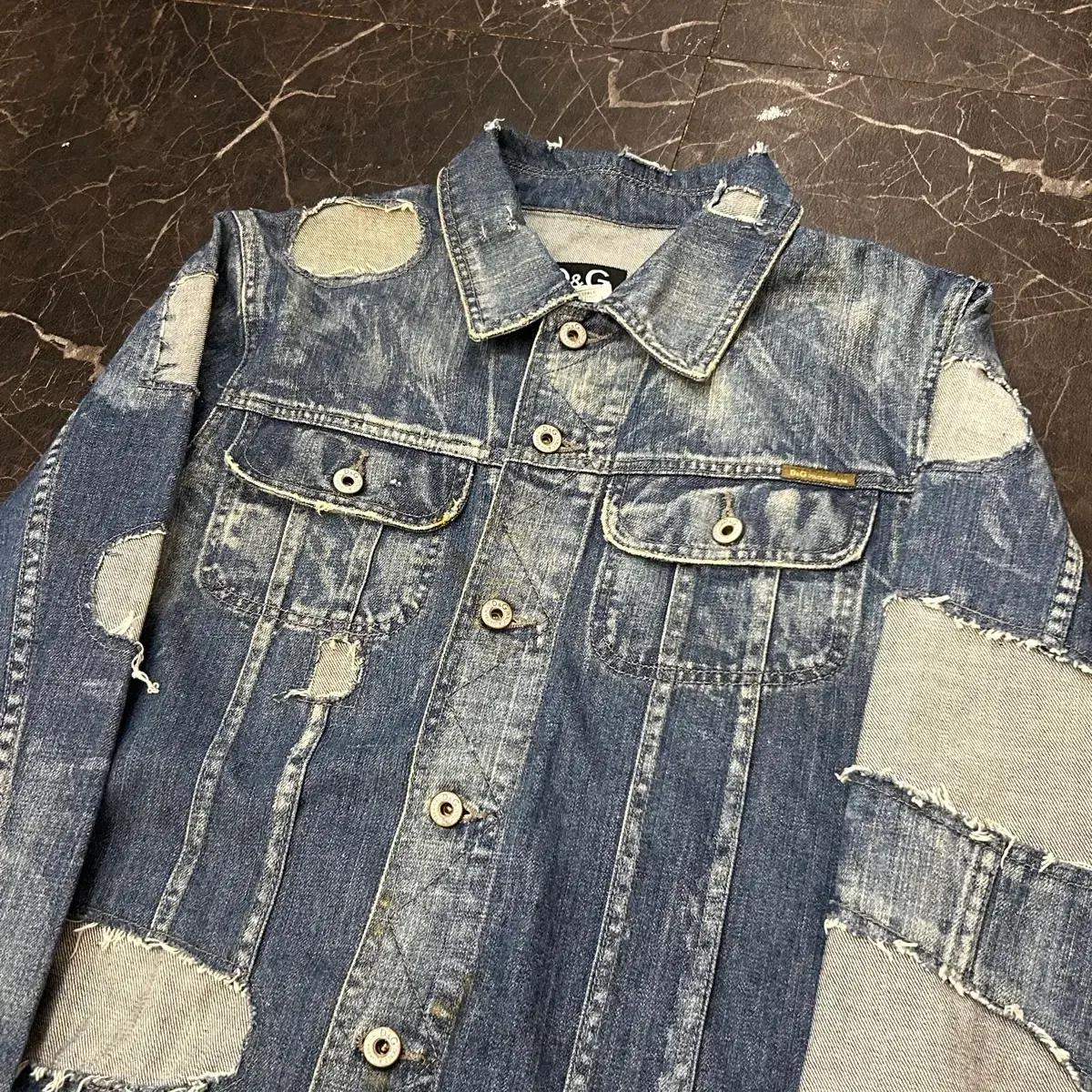 L D&G 투포켓 청 데님 자켓 2
