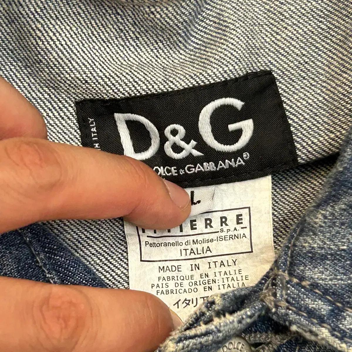 L D&G 투포켓 청 데님 자켓 5