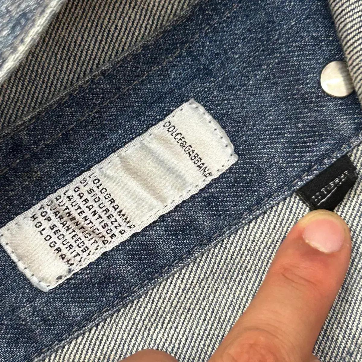 L D&G 투포켓 청 데님 자켓 6