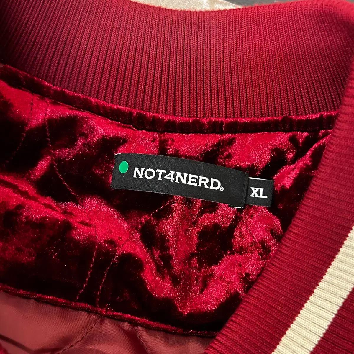 XL 낫포너드 Vtg 늑대자수 벨벳 스카쟌 6