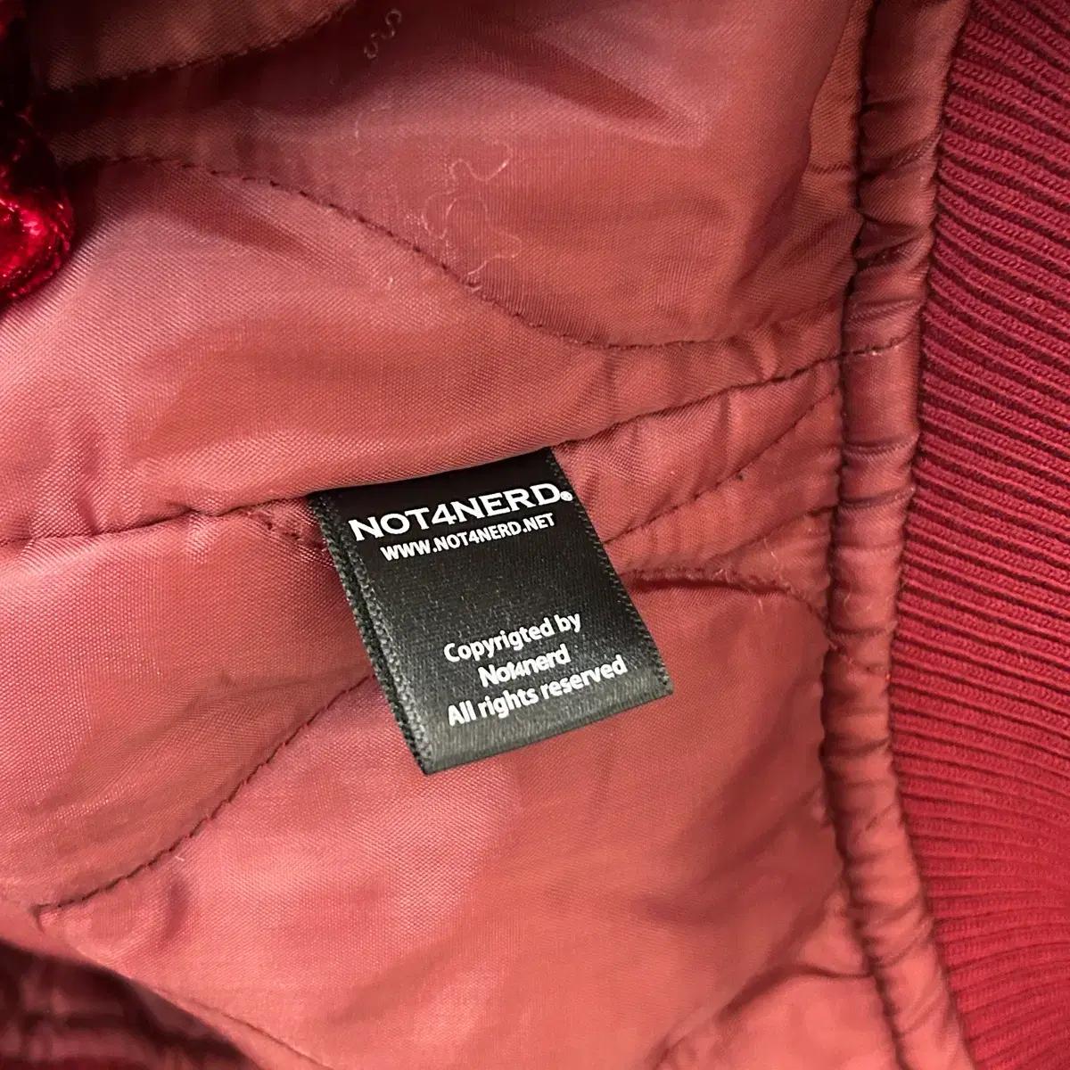 XL 낫포너드 Vtg 늑대자수 벨벳 스카쟌 7