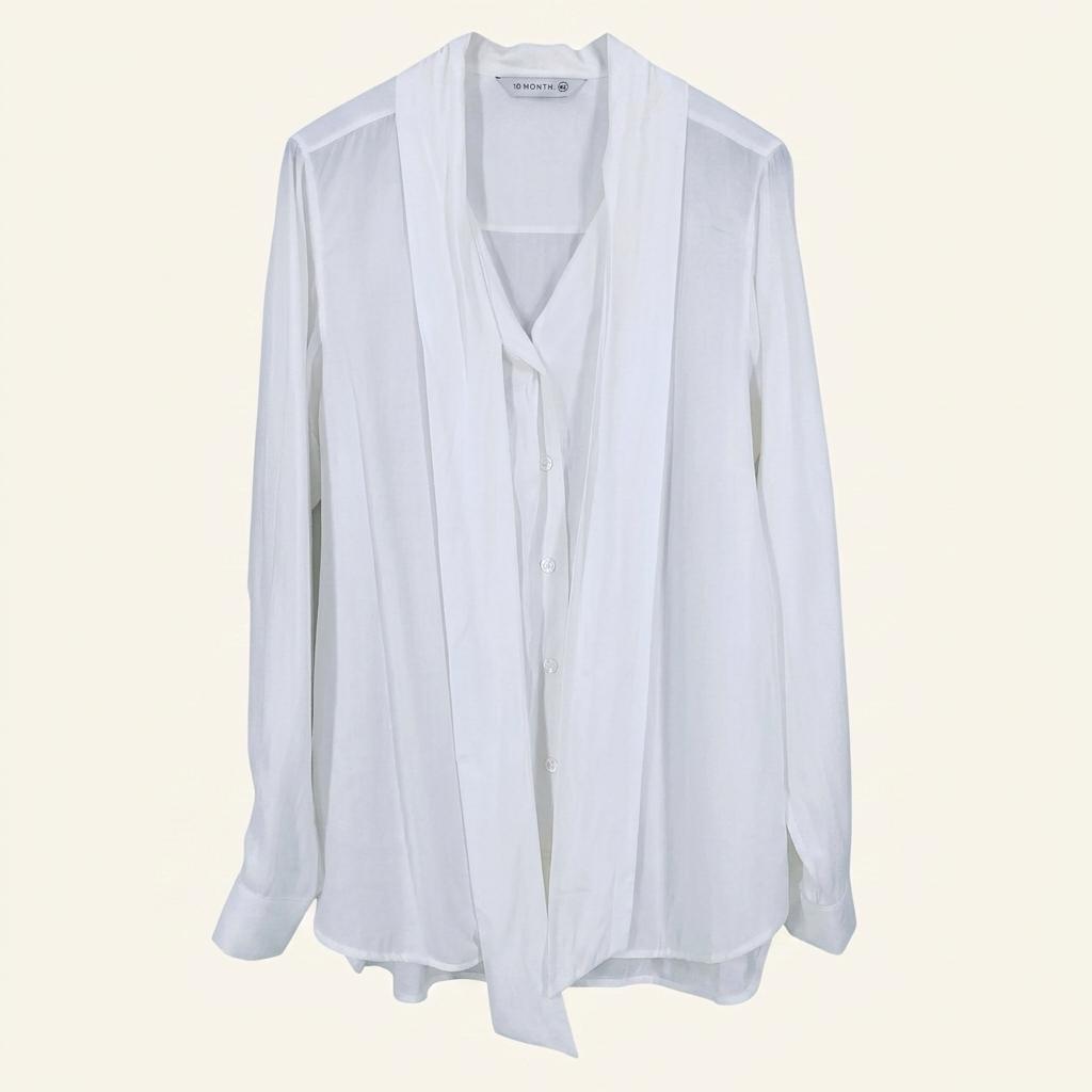 텐먼스 여 춘하 루즈핏 레이온블라우스 연아이보리S(HU45700) 1