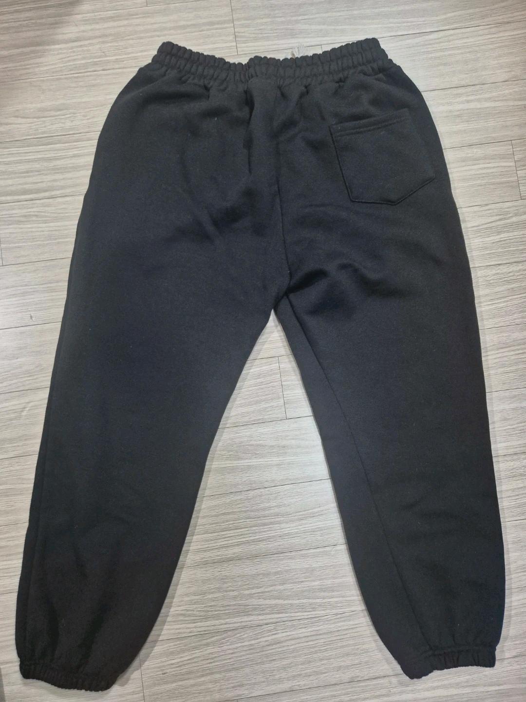 2XL 블랙 기모 조거 팬츠 3