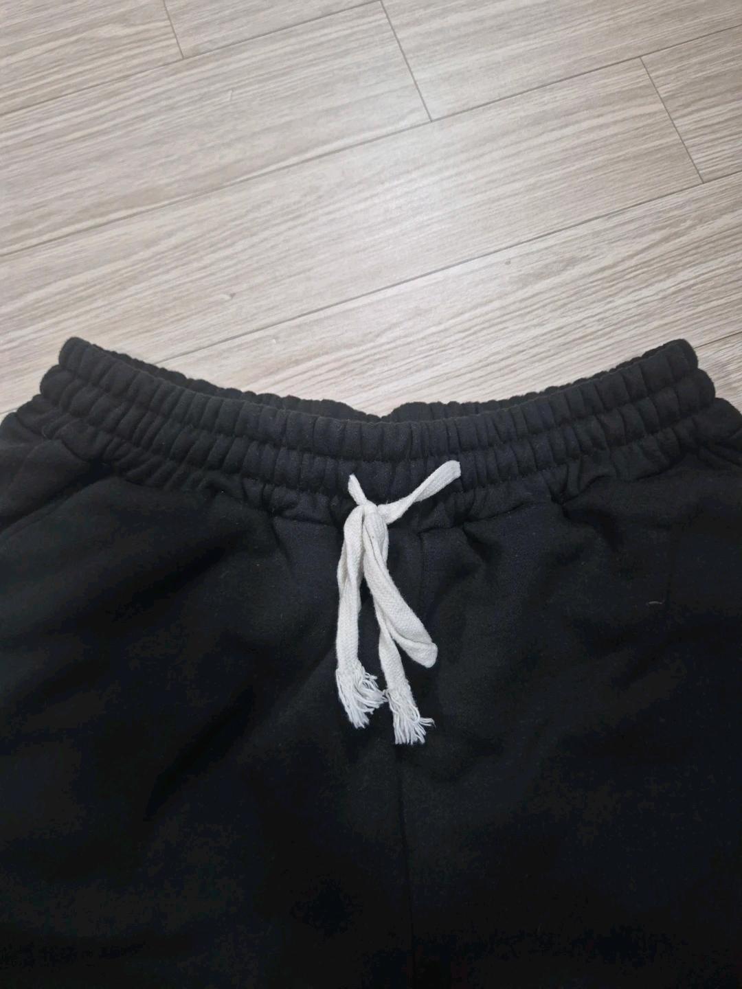2XL 블랙 기모 조거 팬츠 5