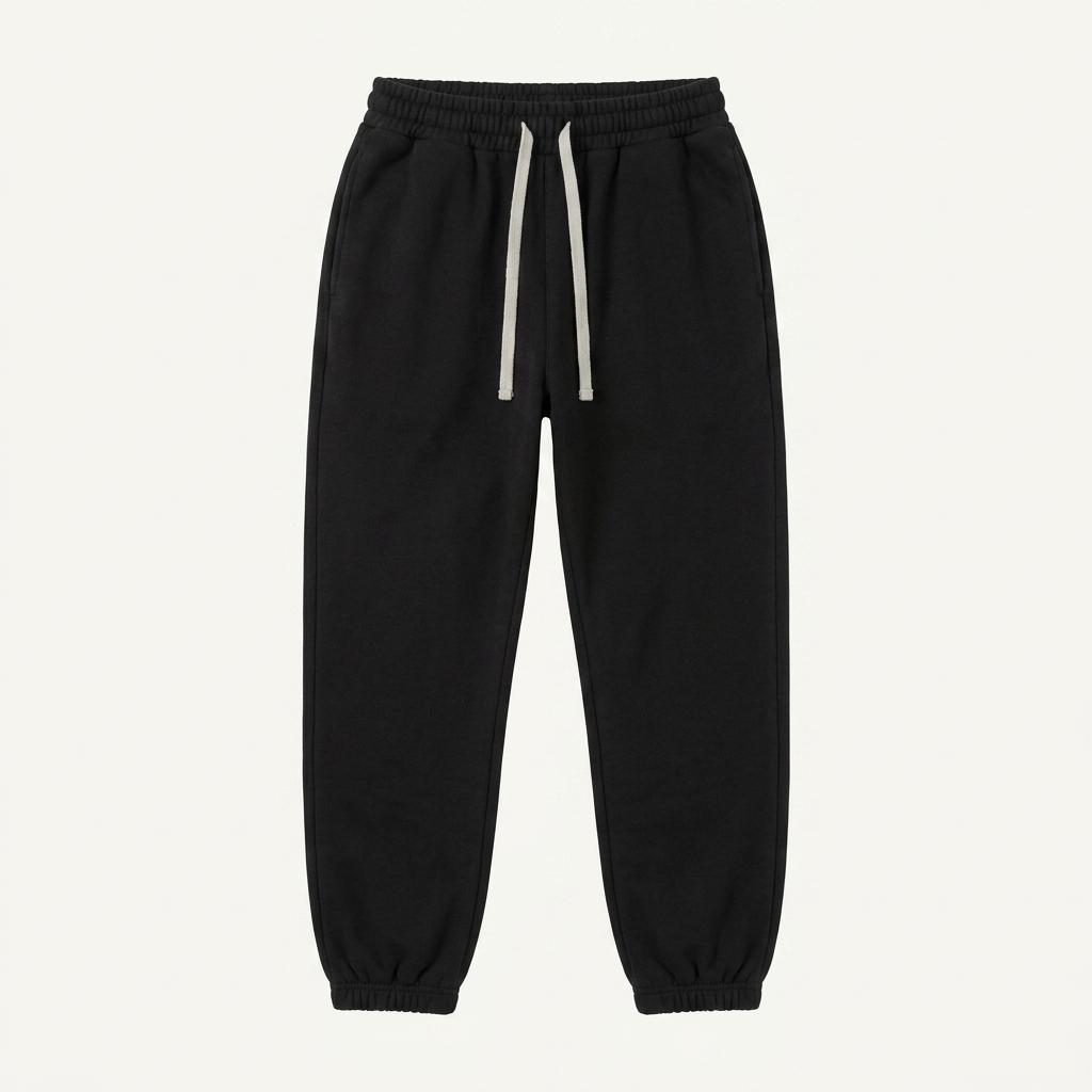 2XL 블랙 기모 조거 팬츠 1