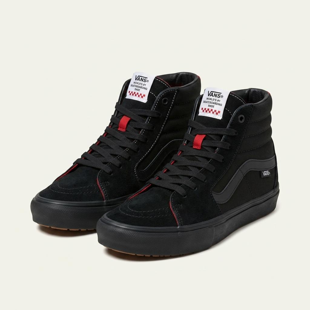 반스 SK8 올블랙 스웨이드 스니커즈 1