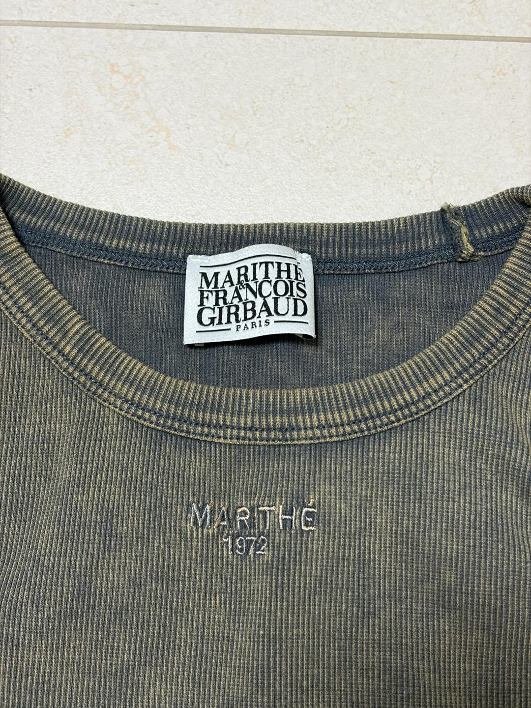 마리떼 차콜 슬리브리스 VINTAGE DYEING CROP SLEEVELESS 4