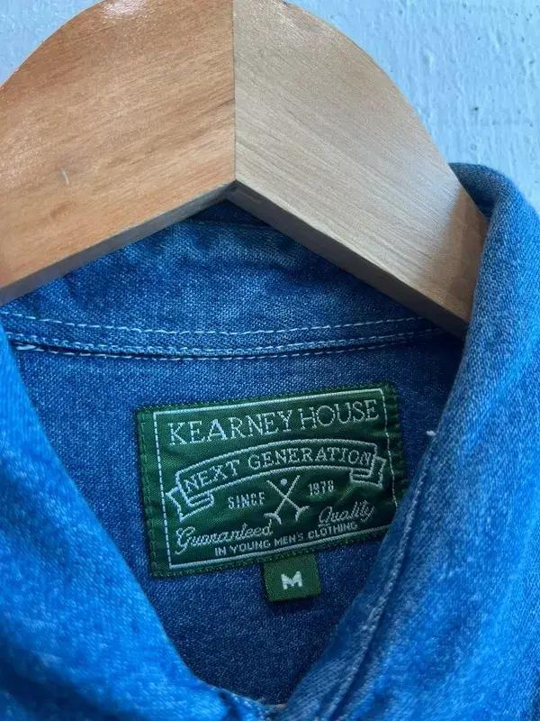 KEARNEY HOUSE 스티치 데님 반팔 셔츠 4