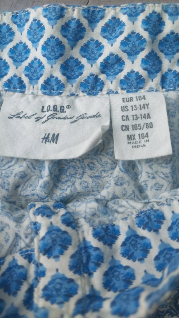 H&M 에이치앤엠 에스닉 패턴 점프수트 블루 3