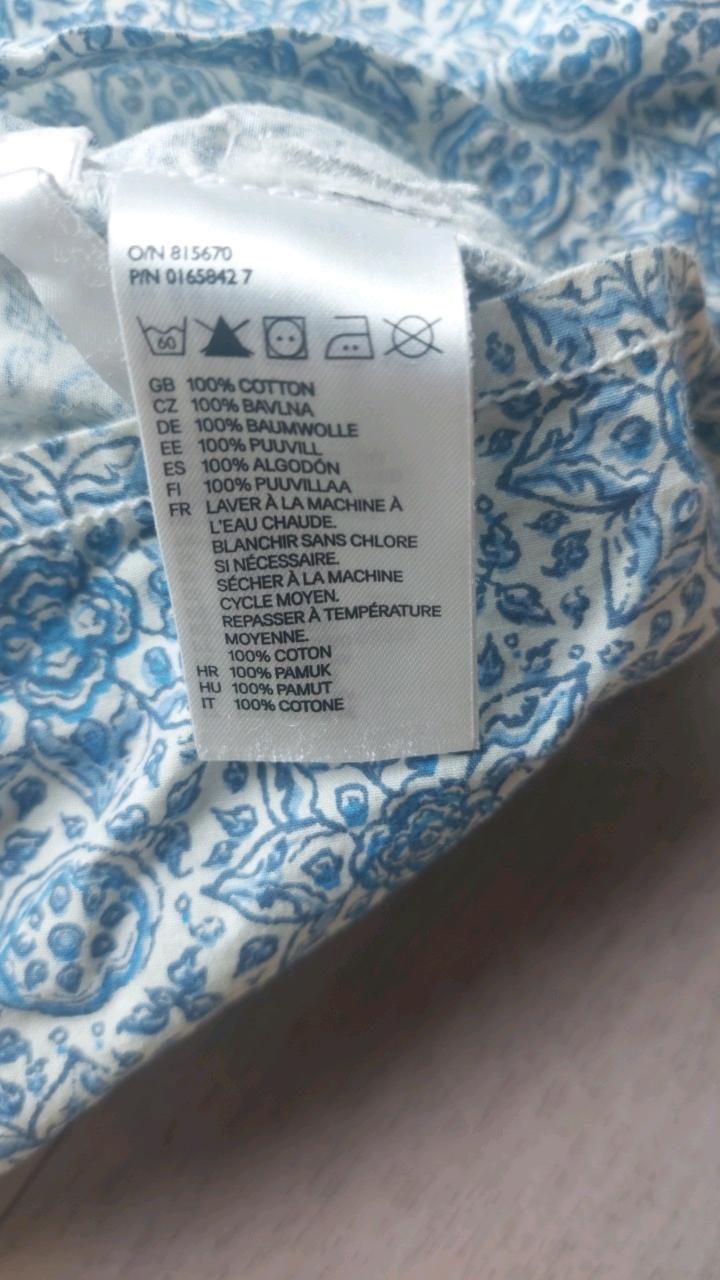 H&M 에이치앤엠 에스닉 패턴 점프수트 블루 4