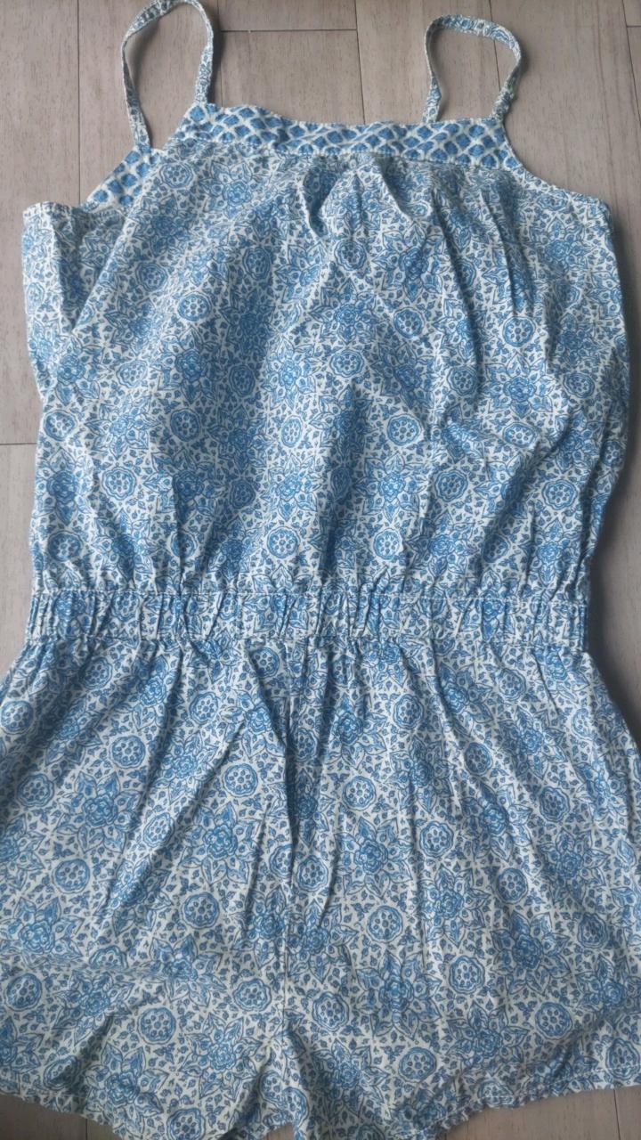 H&M 에이치앤엠 에스닉 패턴 점프수트 블루 6