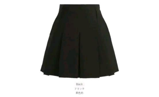 아뜨랑스 플리츠 A라인 미니 스커트, 블랙, m 2