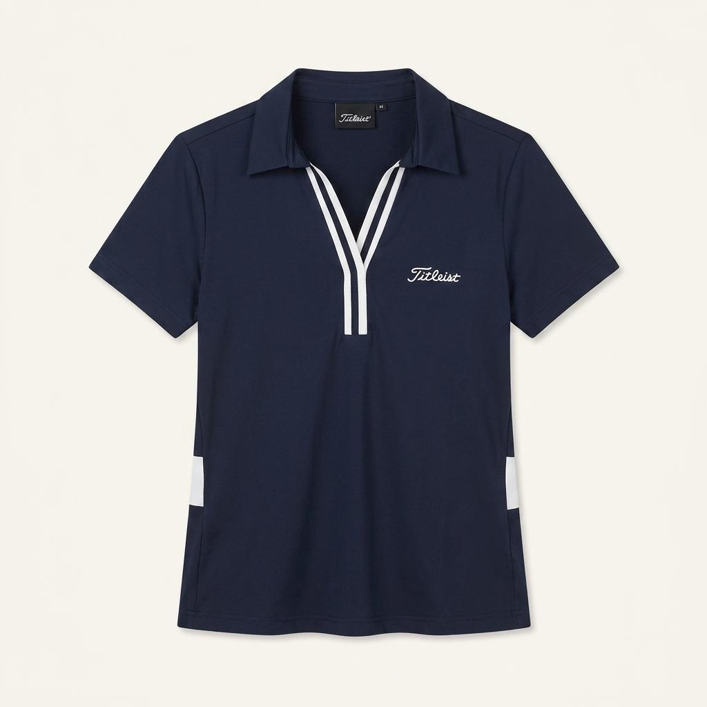 M 타이틀리스트 골프 네이비 반팔 티 E360 1