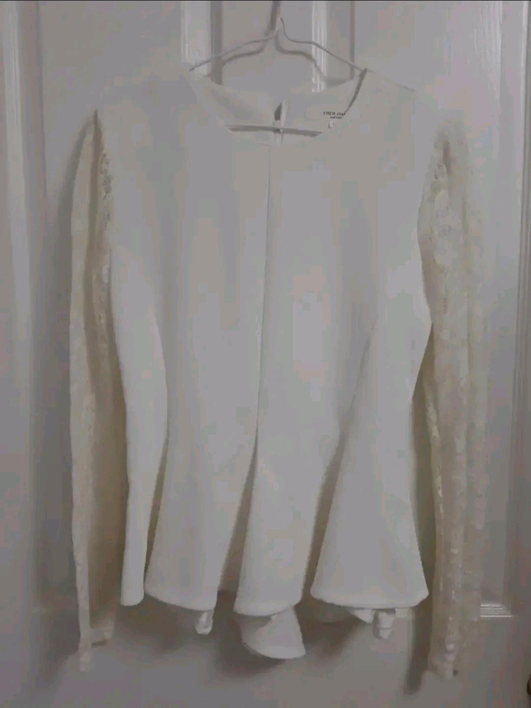 코코조안 레이스 소매 블라우스 S 3