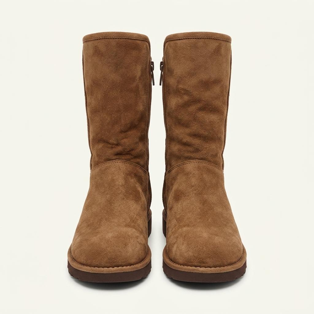UGG 어그 스웨이드 퍼 안감 미들 부츠 브라운 1