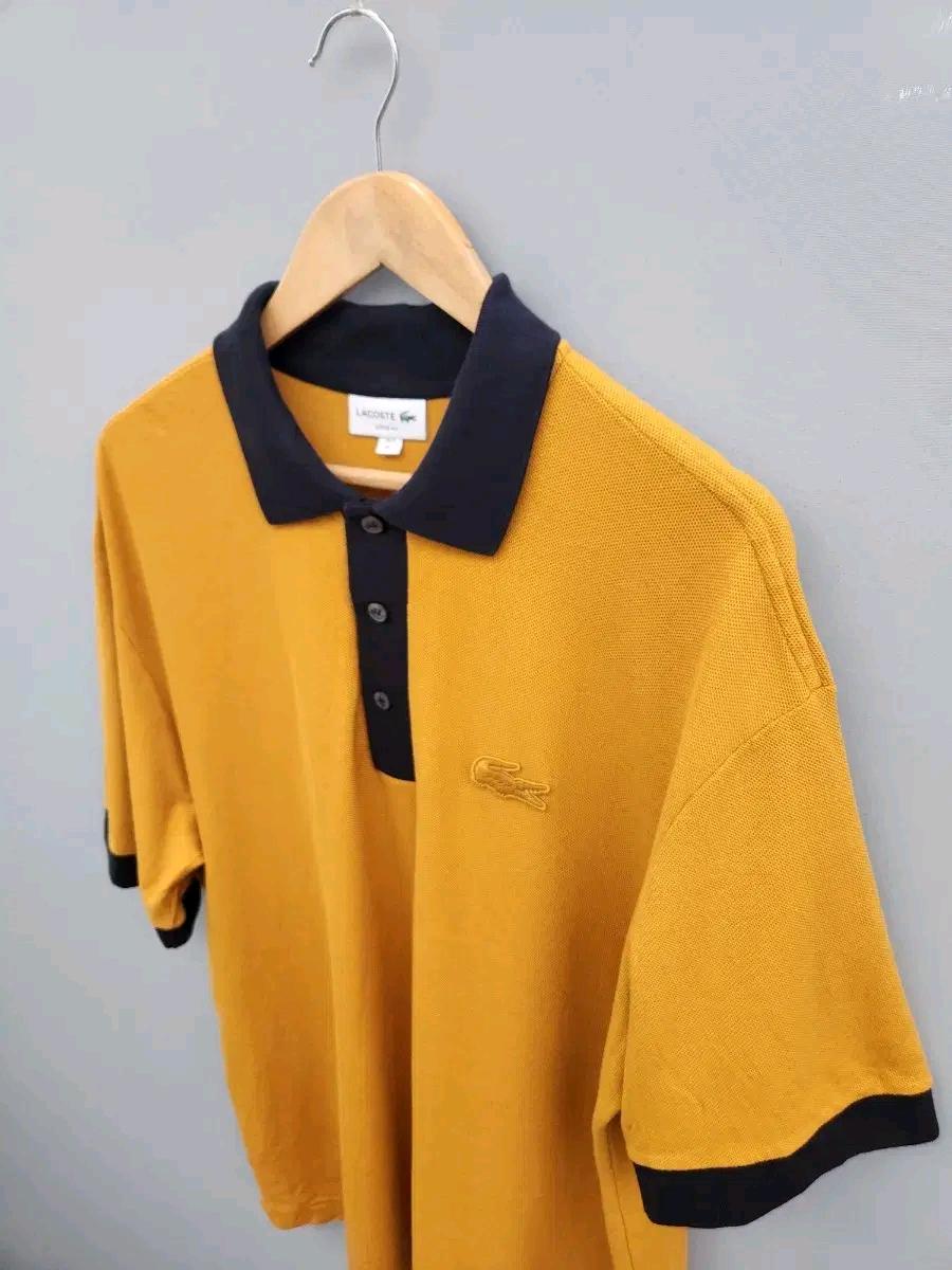 라코스테 정품 투톤 배색 루즈핏 카라티 4