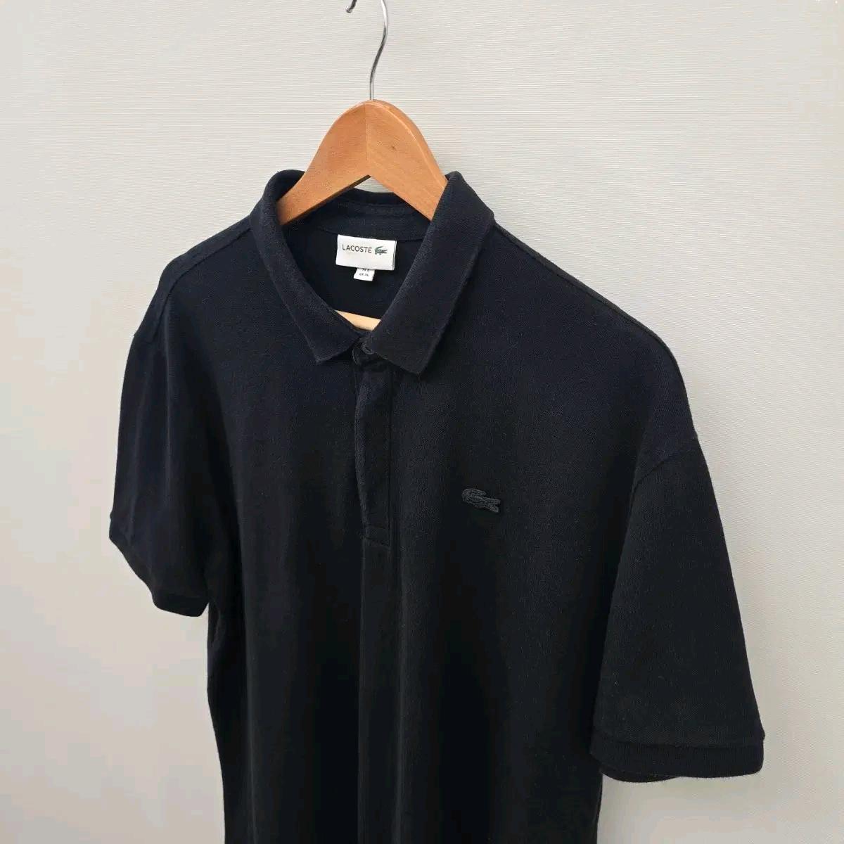 라코스테 정품 톤온톤 와펜 반팔 피케 셔츠 (블랙 / XL) 4