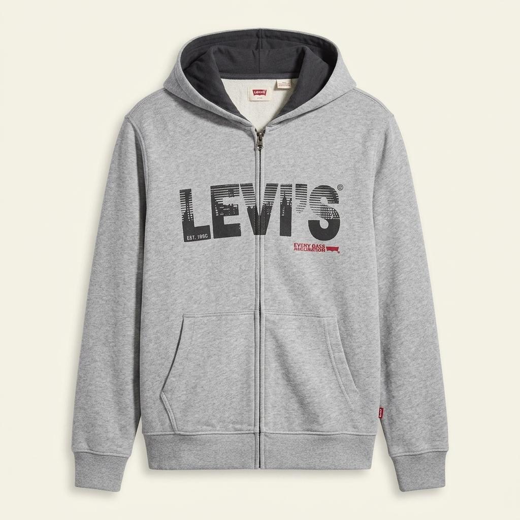 리바이스 Levi's 그레이 후드 집업 S 1