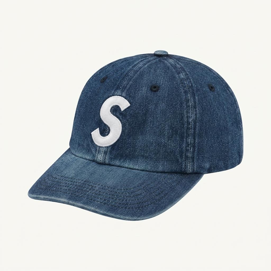 슈프림 케블라 S로고 데님 볼캡 블루 1