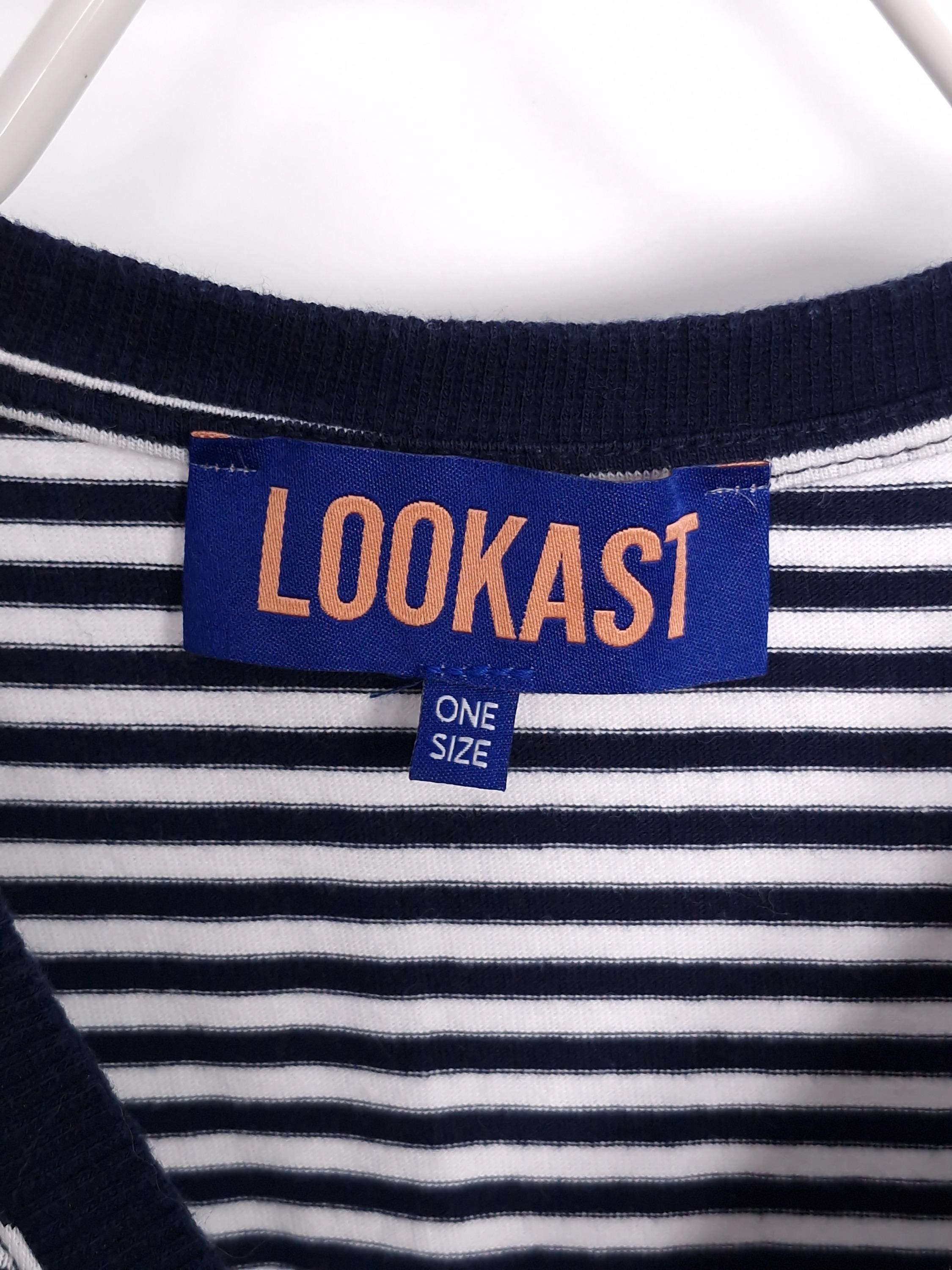 룩캐스트 LOOKAST 스트라이프 반팔티셔츠 ONE SIZE [A563] 4