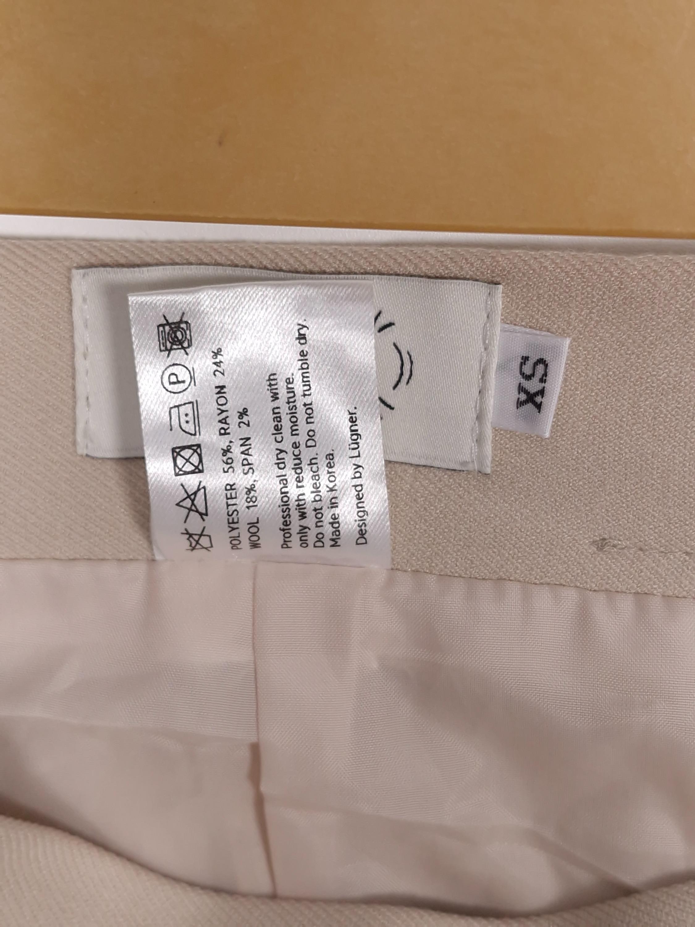 루그너 LUGNER 베이지 치마 XS [A565] 5
