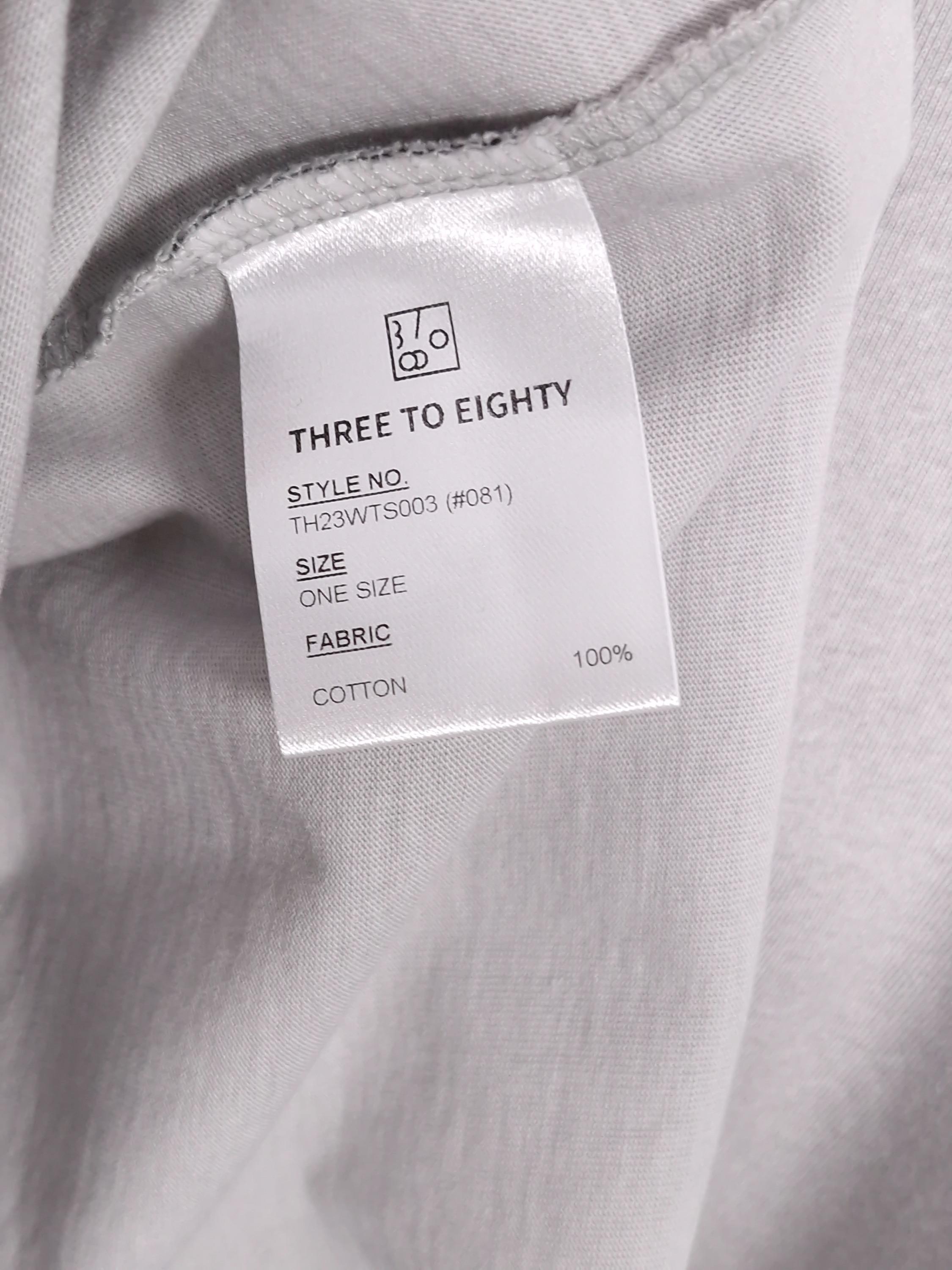 쓰리투에이티 THREETOEIGHTY 크리스탈컷 반팔티셔츠 ONE SIZE [A575] 5