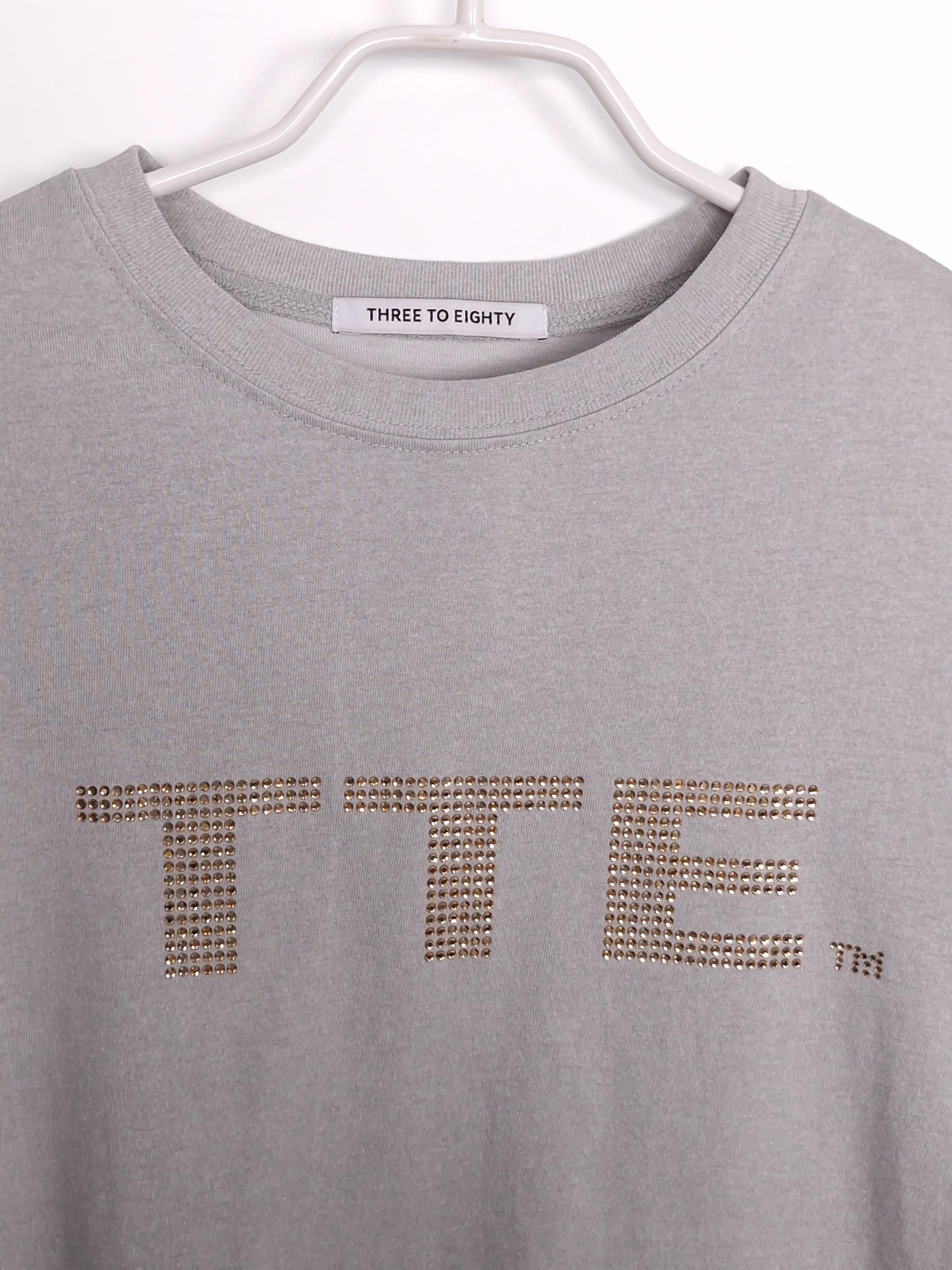 쓰리투에이티 THREETOEIGHTY 크리스탈컷 반팔티셔츠 ONE SIZE [A575] 4