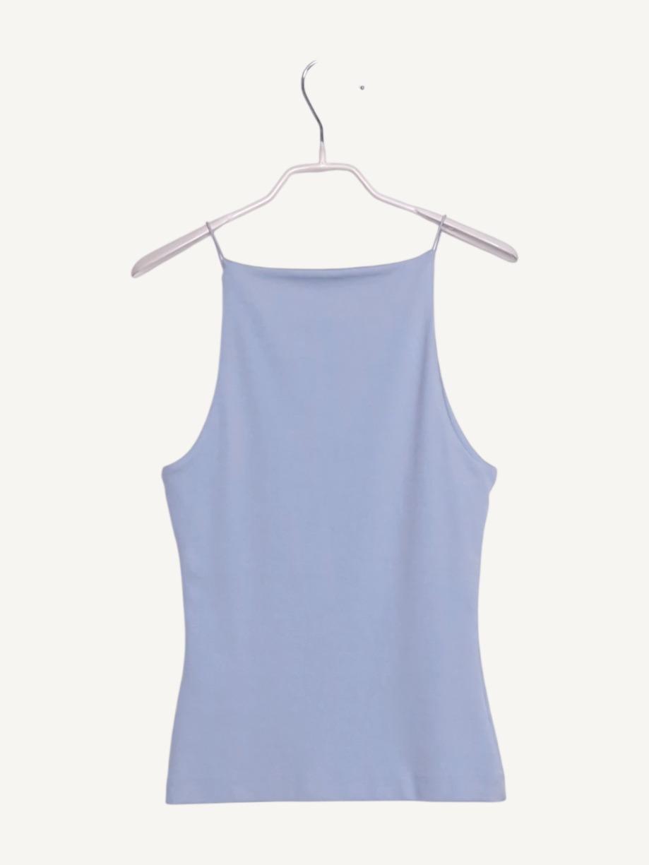 자라 ZARA 파란색 민소매 나시 탑 티셔츠 EUR S [A581] 3