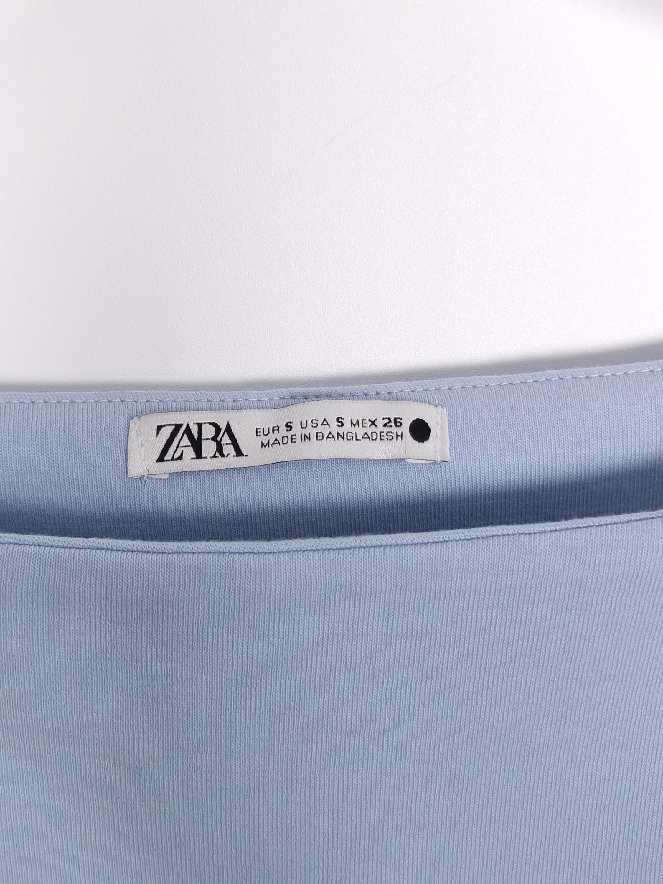 자라 ZARA 파란색 민소매 나시 탑 티셔츠 EUR S [A581] 5