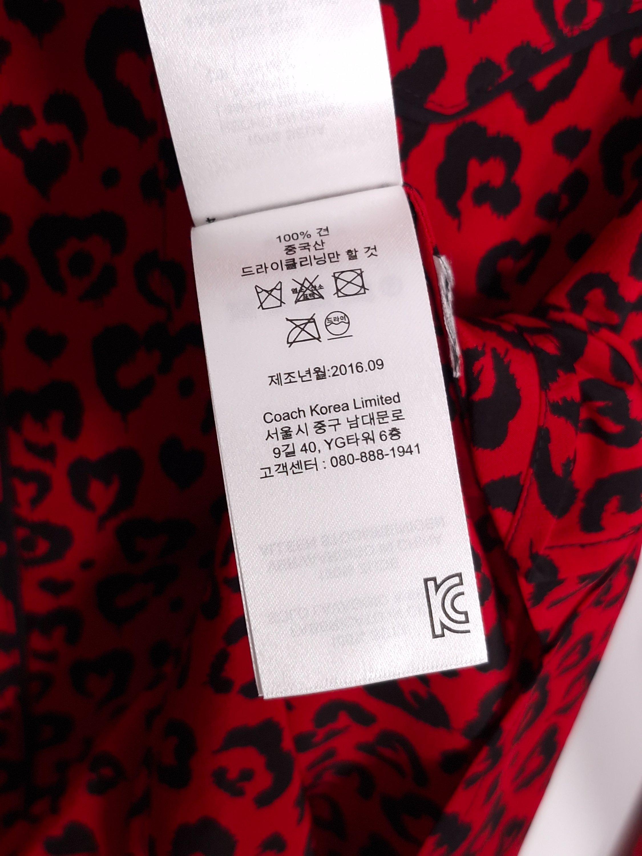 코치 COACH 레오파드 블라우스 4 (새상품) [A583] 6