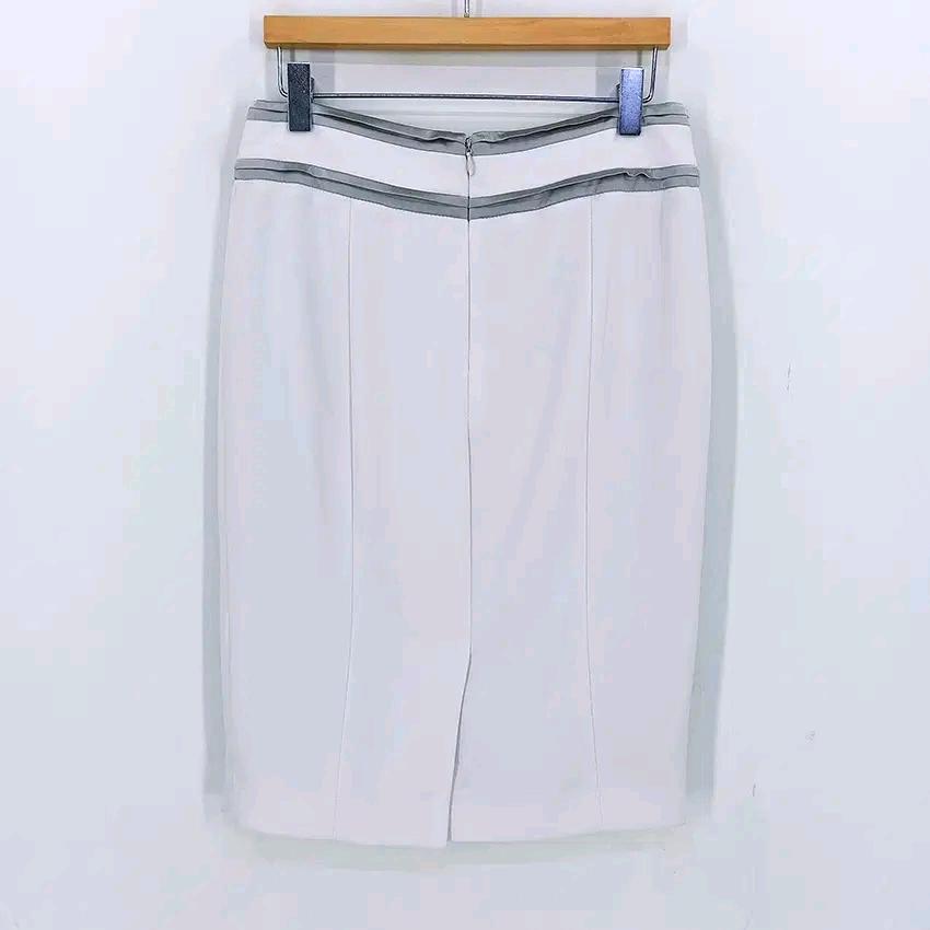 아니베에프 여성 여름 배색 H라인스커트 연그레이 (HU45749) 3