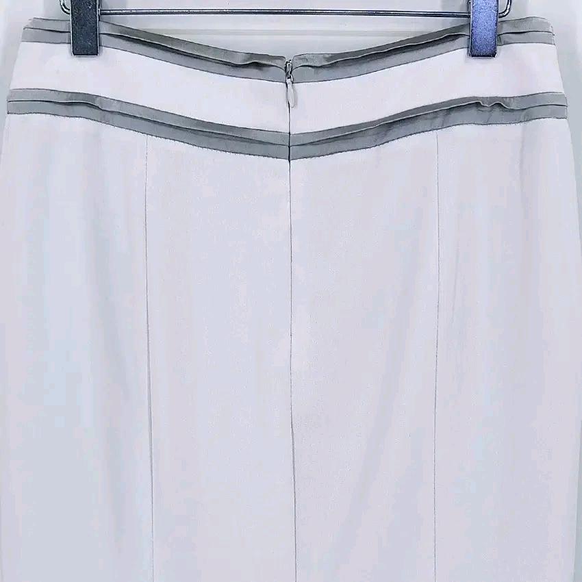 아니베에프 여성 여름 배색 H라인스커트 연그레이 (HU45749) 4