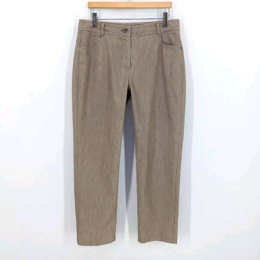 비씨비지 여성 춘하 약스판 8부 마혼방팬츠 브라운 (HU45757) 2