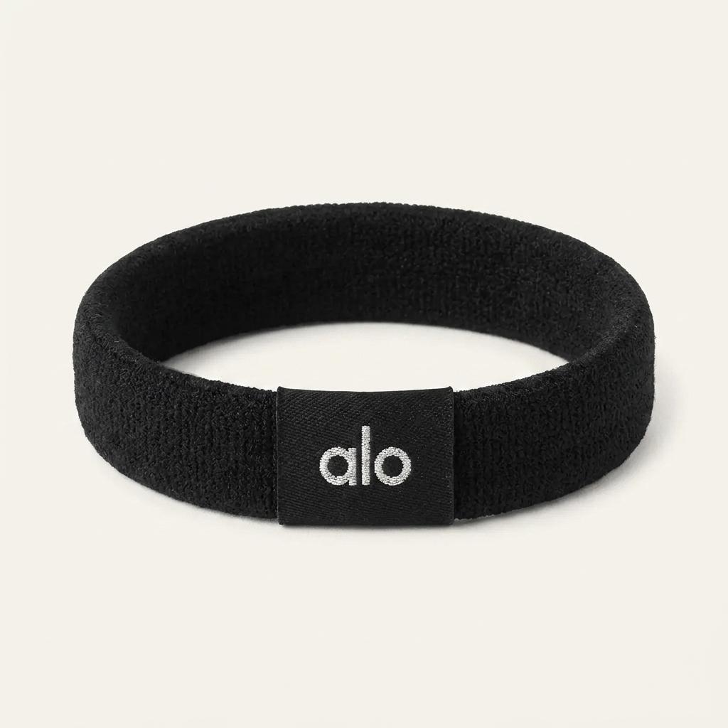 alo 알로 요가 헤어 타이 헤어끈 블랙 1