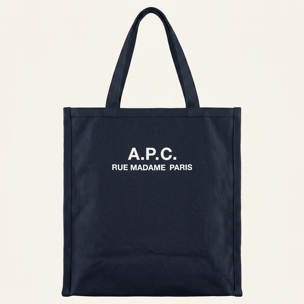26년신상 APC 아페쎄 정품 리쿠퍼레이션 숄더백 겸 토트백 다크 네이비 1