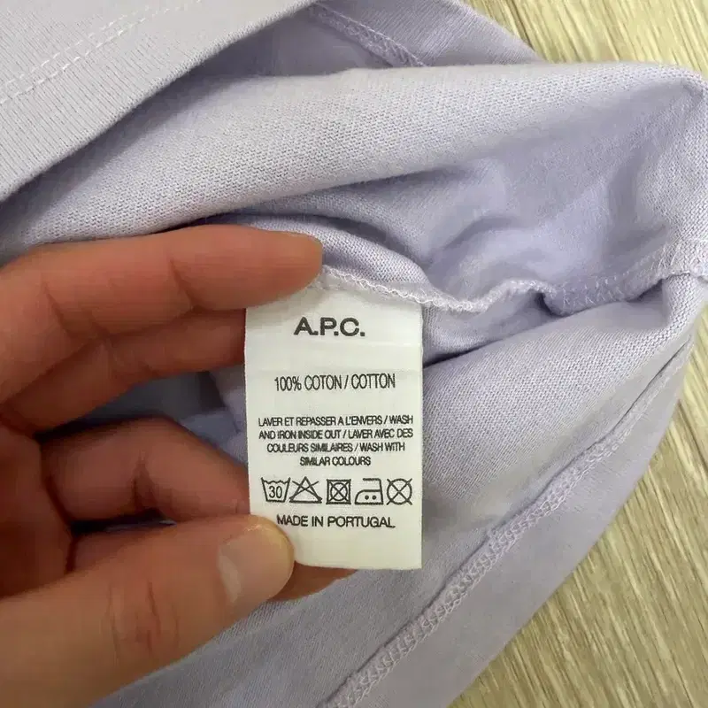 아페쎄 A.P.C. 반팔 티셔츠 라일락 S 7