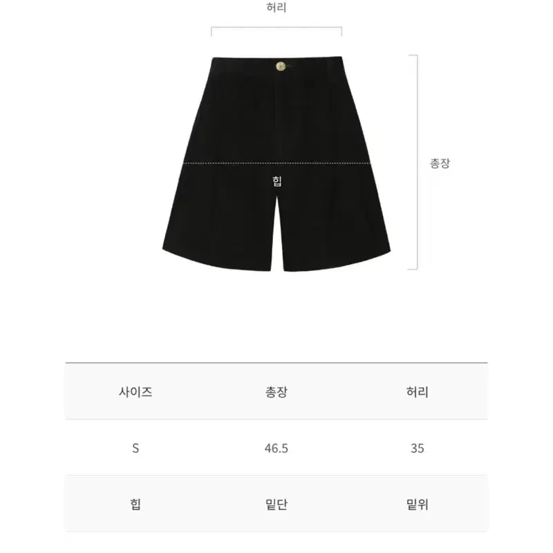 드파운드 코듀로이 하프팬츠 블랙 S 3