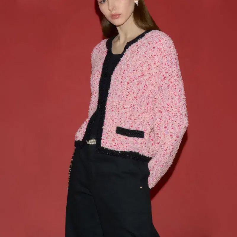 랑방컬렉션 25 로고 비즈 가디건 자켓 2