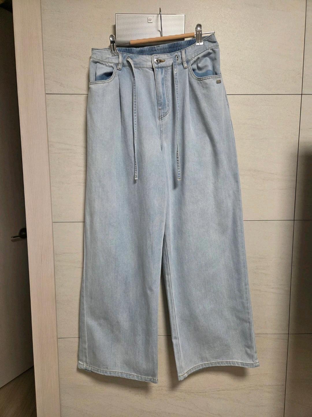 25S/S 쥬시쥬디 연청 와이드 데님팬츠 28 2