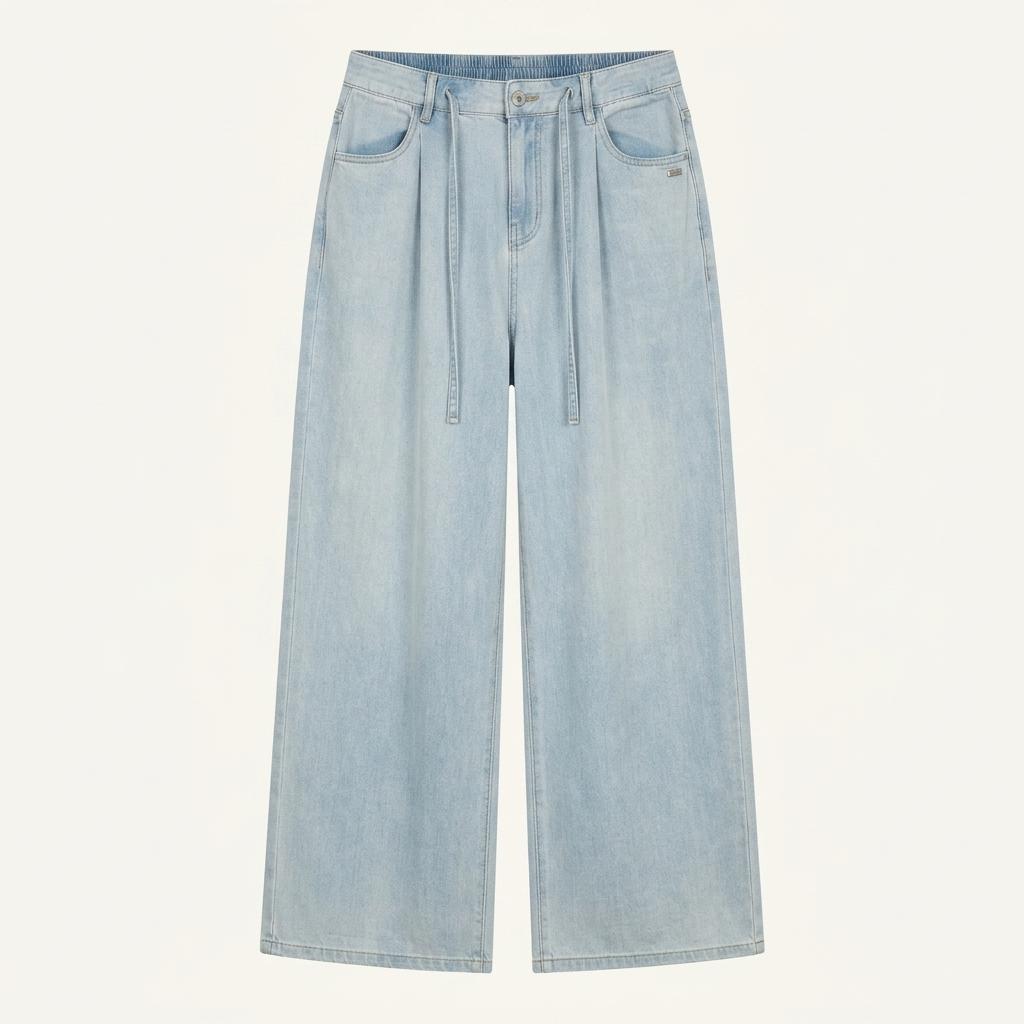 25S/S 쥬시쥬디 연청 와이드 데님팬츠 28 1