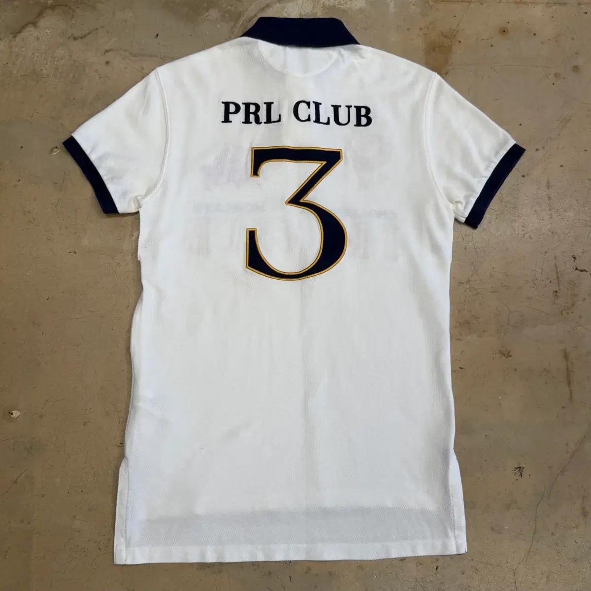 XS 폴로랄프로렌 여성용 PRL CLUB 화이트 카라 반팔티 4
