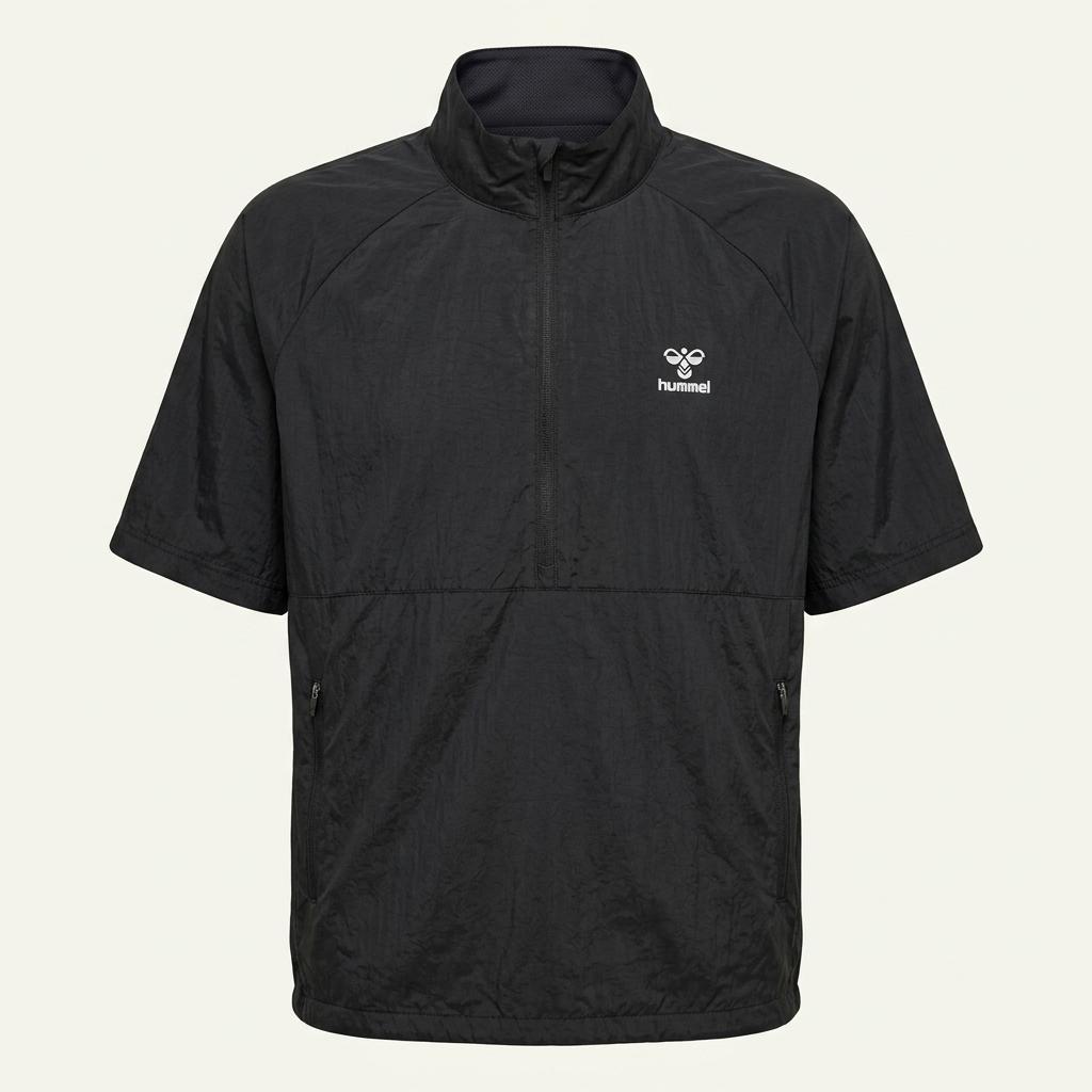 남0009124 [hummel] 험멜 블랙 하프집업 반팔 바람막이 1