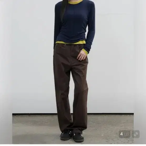 제너럴아이디어 소프트 라운드넥 핀턱 티셔츠 5