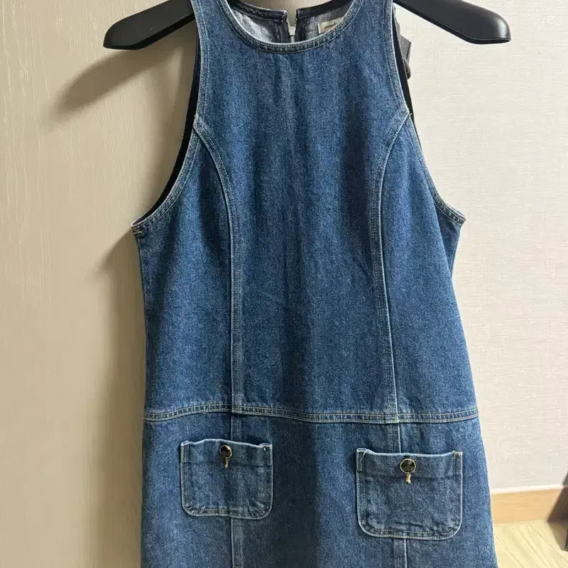 오버듀플레어 데님 원피스 M 4